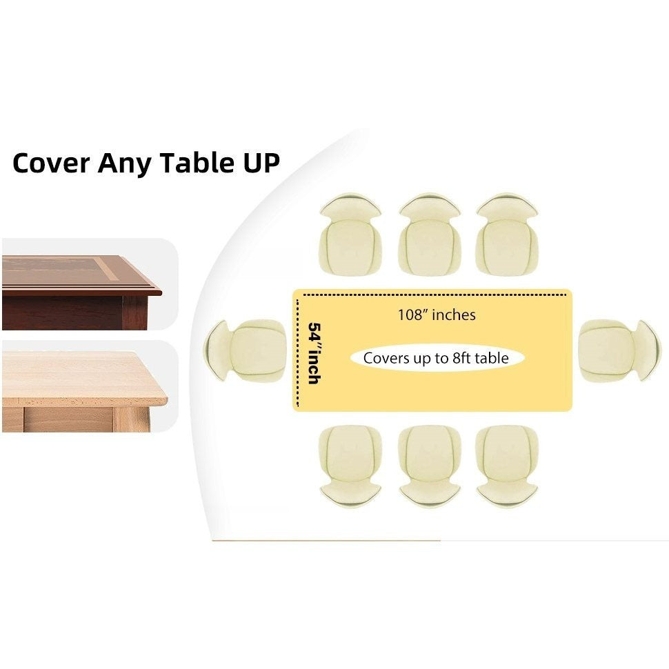 Disposable Plastic Tablecloth 12-Pack – Heavy Duty Table Cover for Parties, 84" Round & 54"x108" Rectangle, 22 Colors for Kitchen Dining Outdoor Events