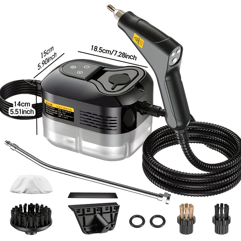 Handheld High Pressure Steam Cleaner – 35-Piece Accessory Set for Kitchen Grease Sofa Appliances, Portable Home Steam Cleaning Machine for Stove Oven Air Conditioner Washing Machine, Multiple Models