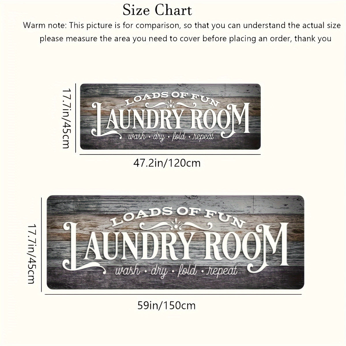 Non-Slip Laundry Room Mat Heavy Duty Washable Runner Rug with Rubber Backing Wood Grain Design for Laundry Room Kitchen Bathroom – Dark Brown Gray Rustic Style Durable Floor Carpet