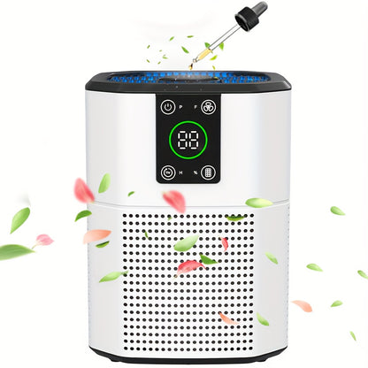 Air Purifier for Home | ULPA Filter for Pets, Dust, Odor & Smoke | Quiet Sleep Mode Desktop Air Cleaner for Bedroom, Office & Living Room | White & Black