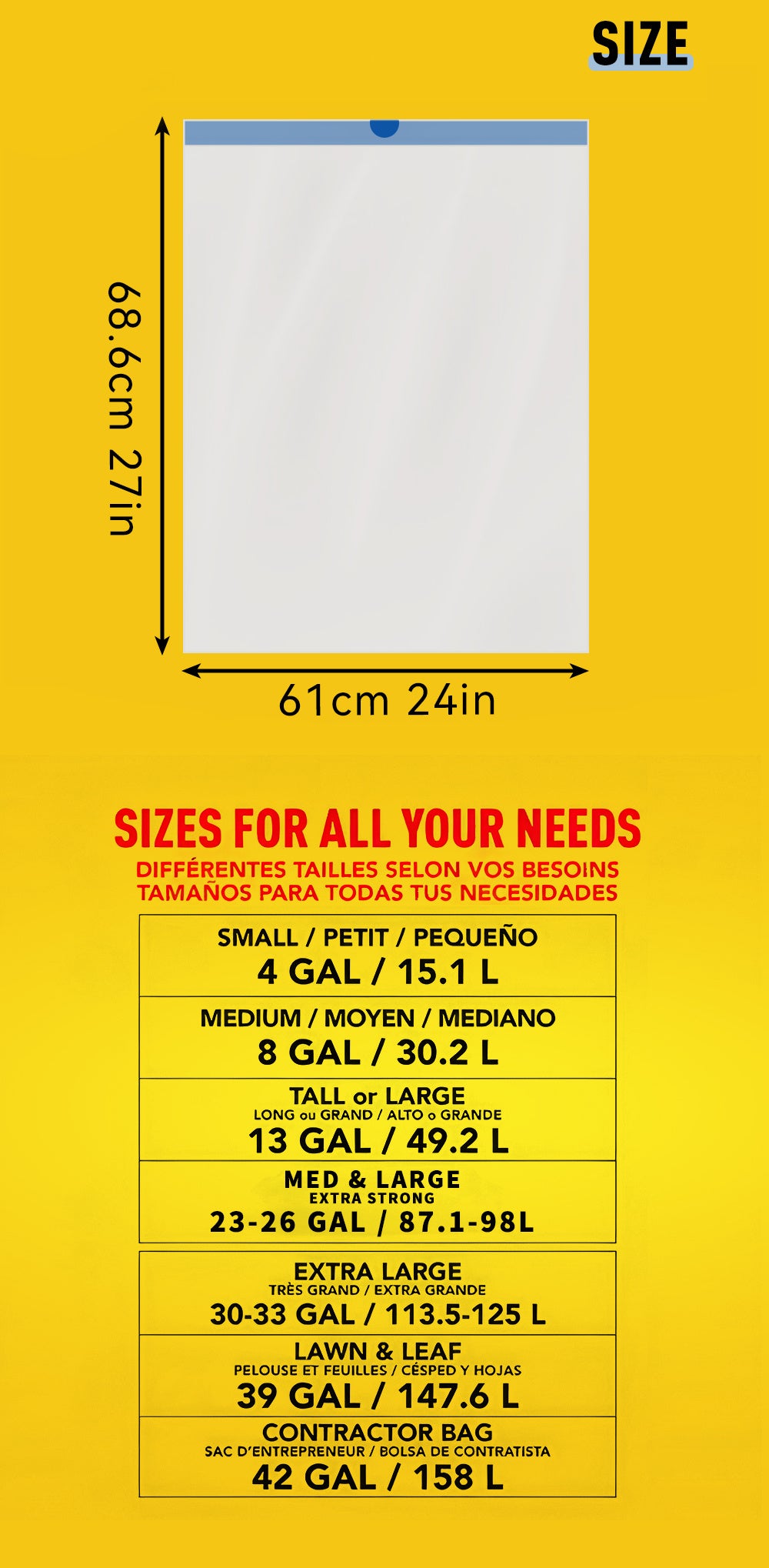 13 Gallon Trash Bags Drawstring – 150 Count Odor Eliminating Kitchen Garbage Bags, Puncture Resistant, Lemon Mint Scent, 3 Rolls, Fits 13 Gallon Bins