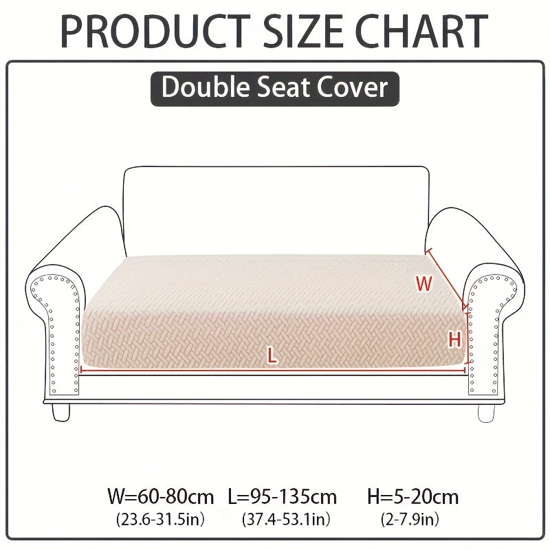 Stretch Jacquard Sofa Cover Non-Slip Elastic Furniture Protector for 1 2 3 4 Seater & L-Shaped Sectional Sofa – Wear-Resistant Polyester Slipcover, Machine Washable, Living Room Bedroom, 5 Colors