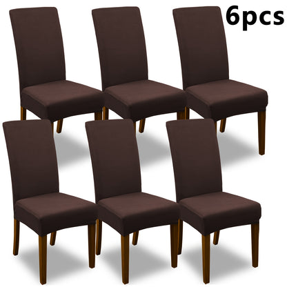 Dining Chair Covers Set of 4 6 Stretch Jacquard Slipcovers, Elastic Chair Cover for Dining Room Kitchen Wedding Office Living Room, Washable Furniture Protector in 9 Colors