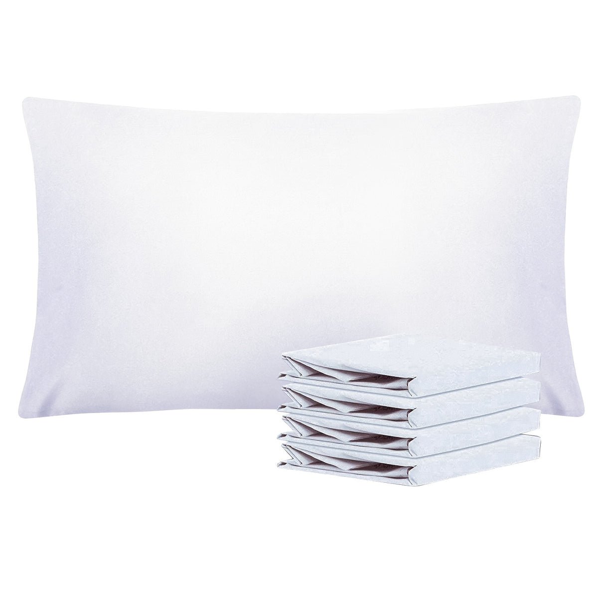 Pillowcases 4 Pack Queen Size Brushed Microfiber – Envelope Closure Soft Wrinkle-Free Fade-Resistant Solid Color Pillow Cases, 20x30 Inch, 32 Colors