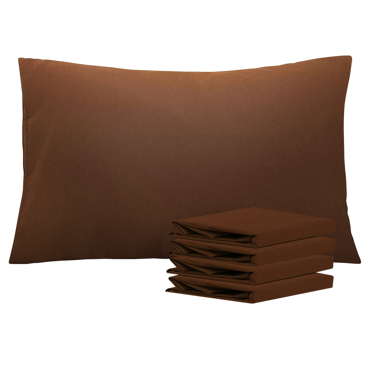 Pillowcases 4 Pack Queen Size Brushed Microfiber – Envelope Closure Soft Wrinkle-Free Fade-Resistant Solid Color Pillow Cases, 20x30 Inch, 32 Colors