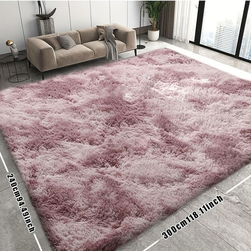 Fluffy Faux Fur Area Rug Super Soft Plush 8x10ft for Living Room Bedroom – Thickened Shaggy Rug 96x120 Inch, Ultra Soft Non-Shed Faux Fur Carpet for Bedroom Living Room Home Decor