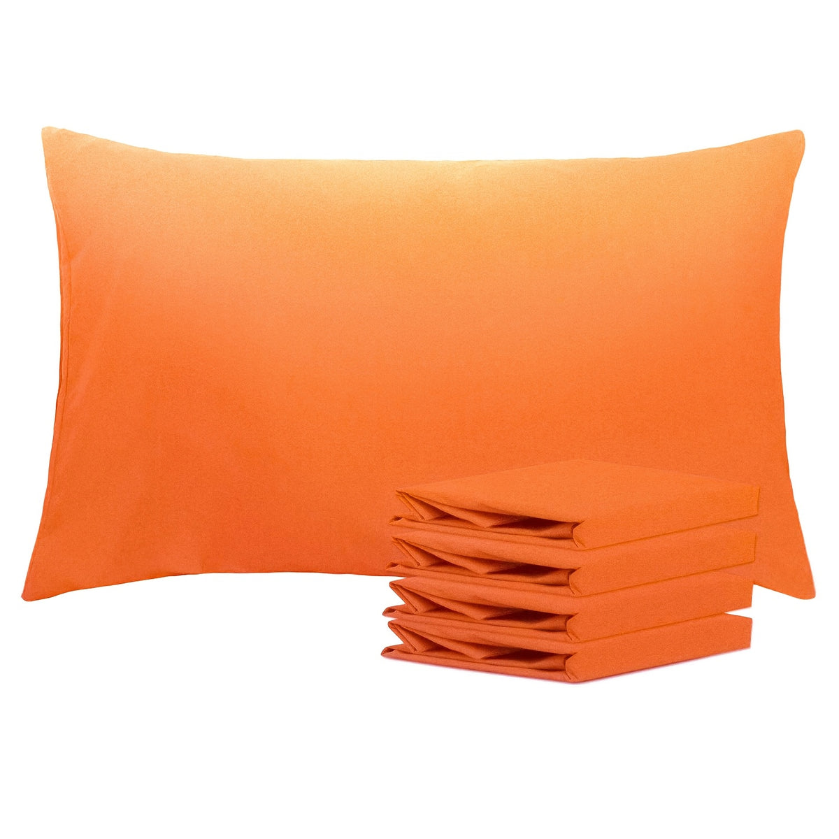 Pillowcases 4 Pack Queen Size Brushed Microfiber – Envelope Closure Soft Wrinkle-Free Fade-Resistant Solid Color Pillow Cases, 20x30 Inch, 32 Colors