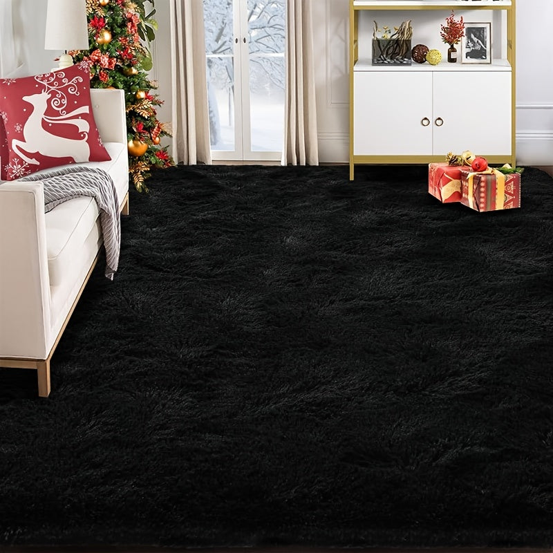 Fluffy Faux Fur Area Rug Super Soft Plush 8x10ft for Living Room Bedroom – Thickened Shaggy Rug 96x120 Inch, Ultra Soft Non-Shed Faux Fur Carpet for Bedroom Living Room Home Decor