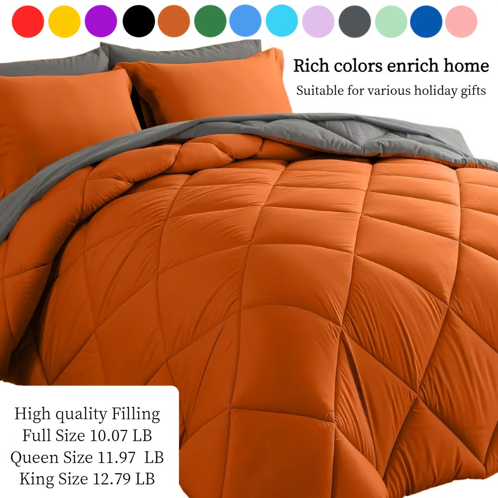 7-Piece Comforter Set Bed in a Bag - Soft Microfiber Down Alternative Comforter with Sheets Pillow Shams All Season Bedding Set Full Queen King, Multiple Colors
