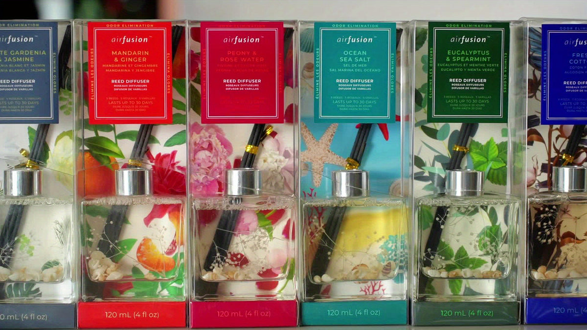 Reed Diffuser Set 4oz - Home Fragrance Aromatherapy Sticks for Bedroom Living Room Bathroom Office, Long Lasting Scent, Air Freshener Decor Gift