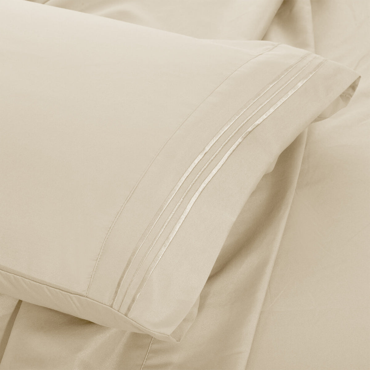 Soft Microfiber Bed Sheet Set 4-Piece 1800 Series 16 Inch Deep Pocket Hotel Luxury Cooling Sheets with Embroidered Pillowcases, Fade & Shrink Resistant, Twin to Cal King, 20 Colors