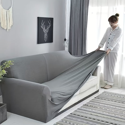 Sofa Cover Elastic Non-Slip Stretch Couch Slipcover for 1 2 3 4 Seater – Cat Scratch Resistant, Breathable Fabric, Fits Living Room, Bedroom & Office – Grey, Black, Red, Navy, Coffee