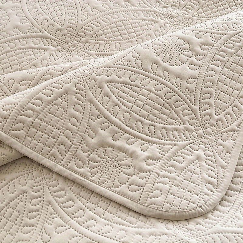 Lightweight Bedspread Coverlet All Season - Soft Breathable Quilted Coin Pattern Blanket for Bed, Non-Slip Reversible Bed Cover for Bedroom, Dorm & Guest Room - Twin Full Queen King, 6 Colors