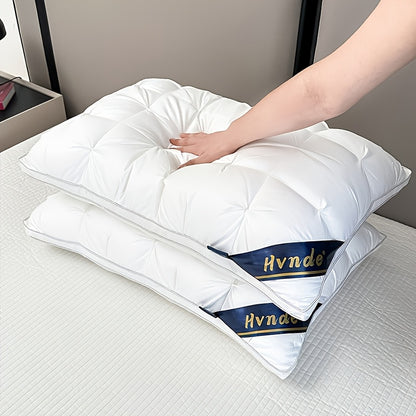 Luxury Hotel Quality Pillows 2 Pack Hypoallergenic Soft Plush Fill Breathable Cooling for Deep Sleep Side Back Sleepers Queen King Size All Season Machine Washable Bedroom Pillows