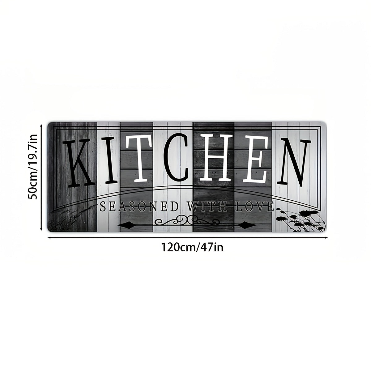 Kitchen Mat Printed Absorbent Non-Slip Durable Floor Mat for Kitchen Door Hallway Entryway Laundry Room, Modern Decorative Kitchen Rug Carpet Mat Easy to Clean