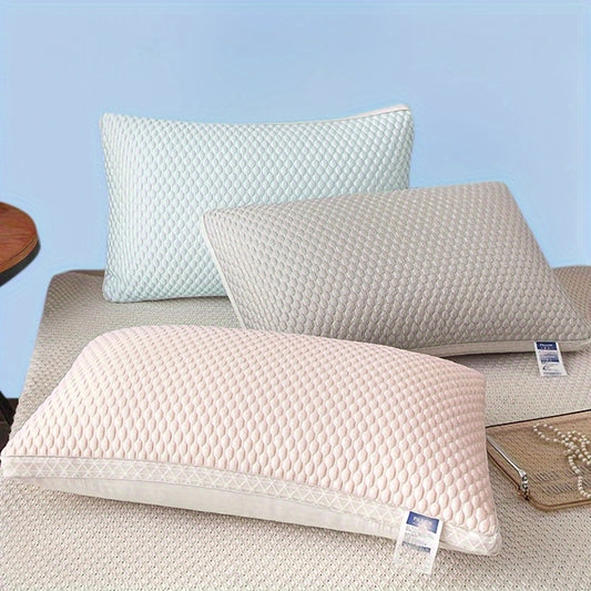 Cooling Bed Pillows Set of 2 - Hotel Grade Soft Neck Support Sleep Pillow for Side Back Stomach Sleepers, Cozy Breathable Pillow for Home Bedroom Dorm, Blue Gray Pink Indigo