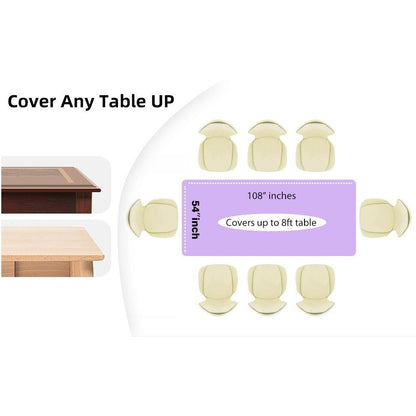 Disposable Plastic Tablecloth 12-Pack – Heavy Duty Table Cover for Parties, 84" Round & 54"x108" Rectangle, 22 Colors for Kitchen Dining Outdoor Events