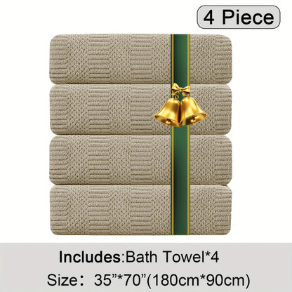 Oversized Bath Towel Set Microfiber XL – Super Absorbent Quick Dry Extra Large Bath Sheets for Family & Hotel, Soft Plush Shower Towels, 4-Piece & 8-Piece Sets, Multiple Colors & Patterns