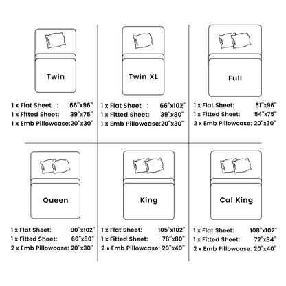1800 Series Bed Sheets Set 4 Pieces – Brushed Microfiber Deep Pocket Sheet Set with Pillowcases, Cooling & Breathable Bedding for All Seasons, Fade Resistant, Fits Mattresses Up to 16 Inches