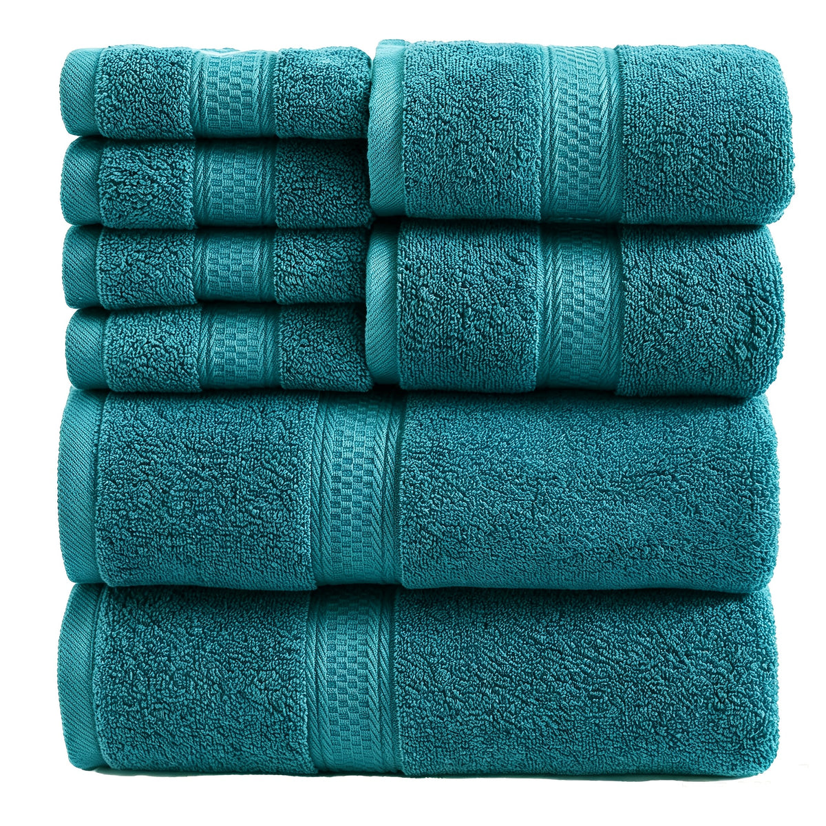 Towel Set 8 Piece & 16 Piece – Soft Absorbent Bath Towels, Hand Towels & Washcloths | Quick Dry Thickened Bathroom Towels for Home Hotel Spa | 12 Colors