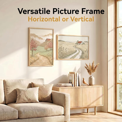 3 Pack 16x24 Picture Frame Black Scratch-Proof Poster Frames, Slide-In Strip Assembly, Horizontal Vertical Wall Mount for Photo Gallery Home Office Art Display