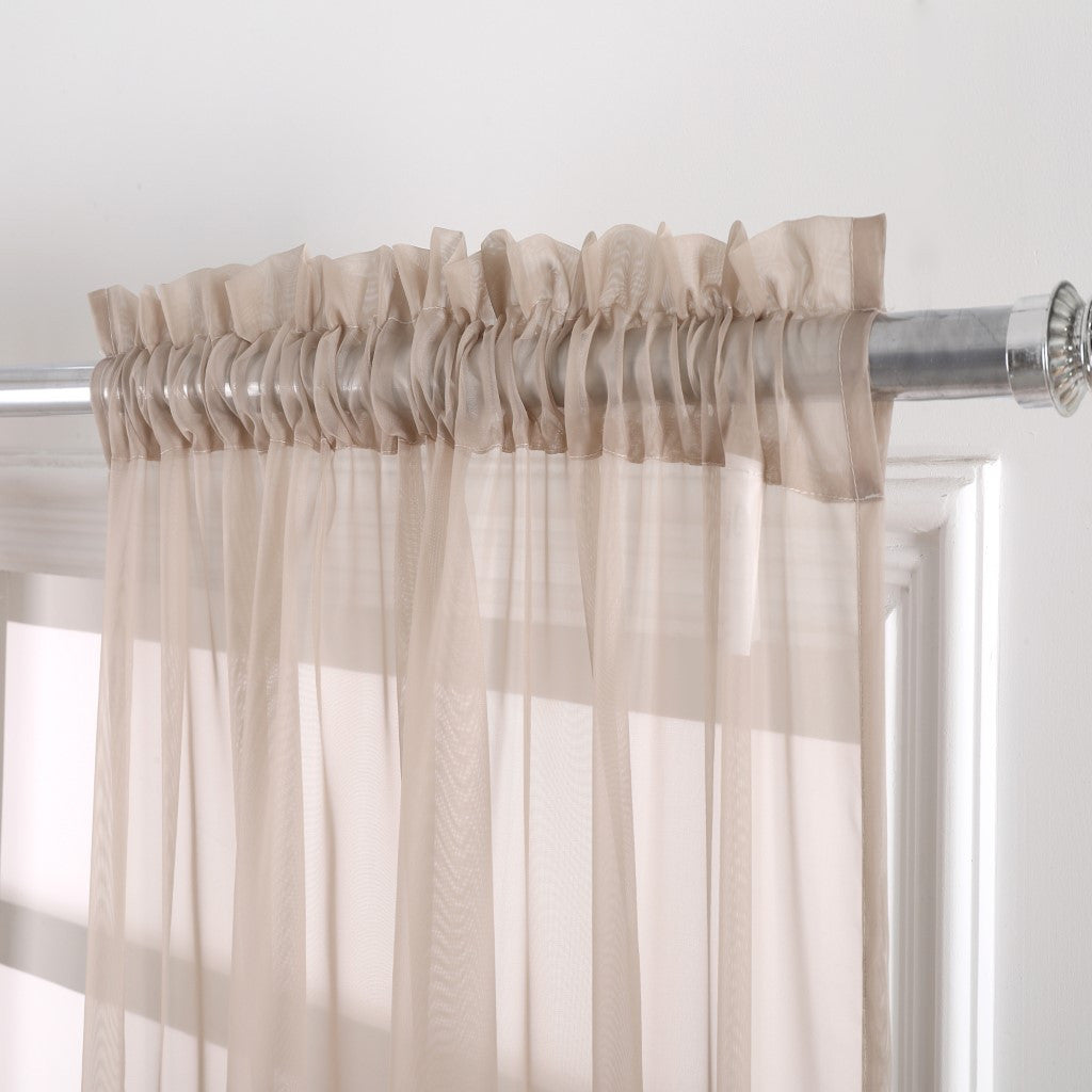 Sheer Curtains 2 Panels Rod Pocket Light Filtering Privacy Window Drapes for Living Room Bedroom Modern Home Decor 52x63 52x84 52x96 39x78 Inch