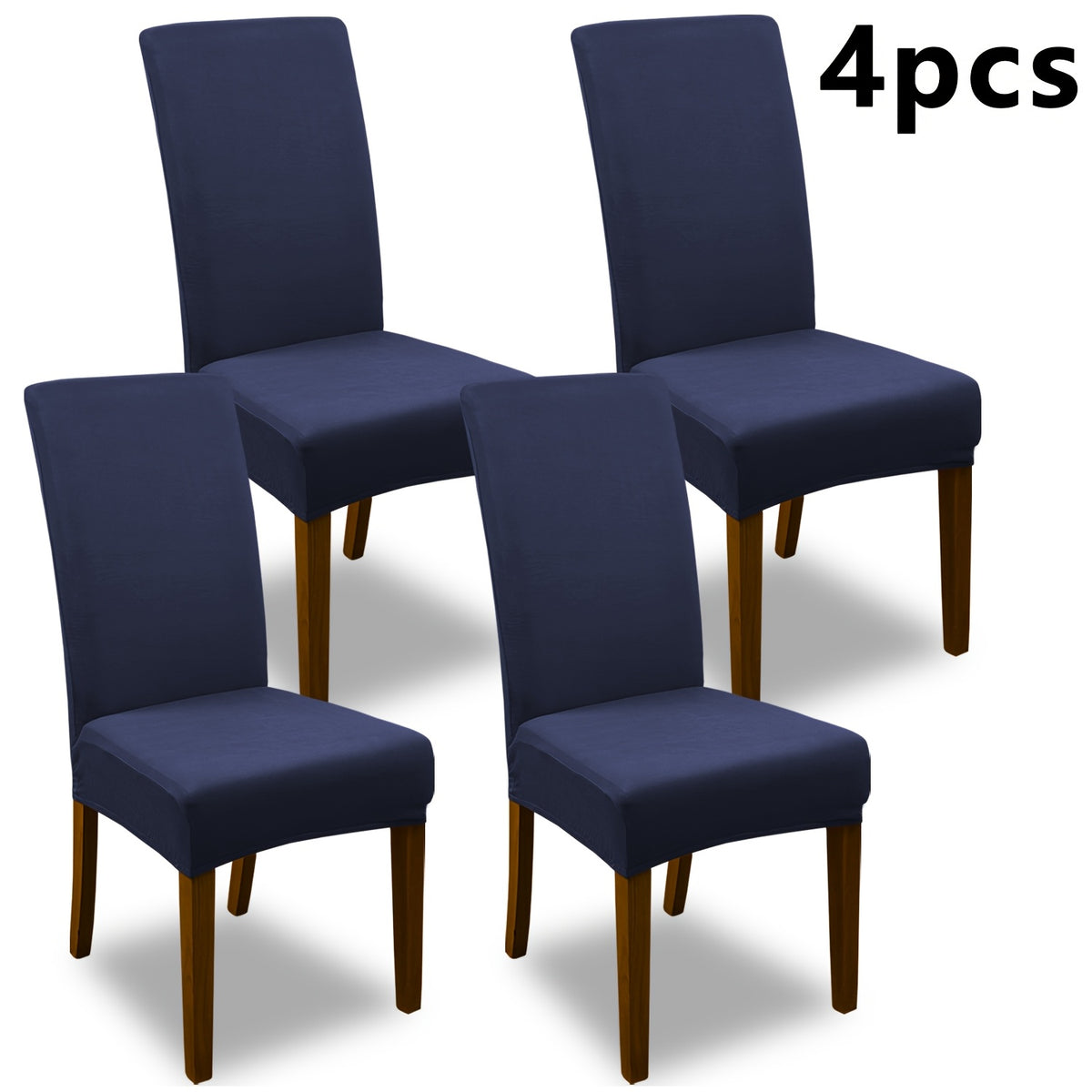 Dining Chair Covers Set of 4 6 Stretch Jacquard Slipcovers, Elastic Chair Cover for Dining Room Kitchen Wedding Office Living Room, Washable Furniture Protector in 9 Colors