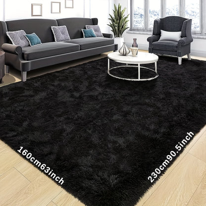 Ultra Soft Plush Tie Dye Area Rug for Living Room & Bedroom – Thick Fluffy Non-Slip Floor Mat, Easy Care, Perfect for Sofa, Coffee Table & Home Decor