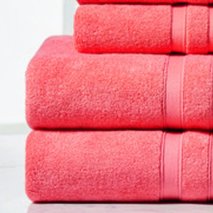 Egyptian Cotton Towel Set 6 Piece – 650 GSM Luxury Bath Towels with Zero Twist Loops, Ultra Soft & Highly Absorbent, Includes 2 Bath Towels, 2 Hand Towels & 2 Washcloths for Bathroom Spa Experience