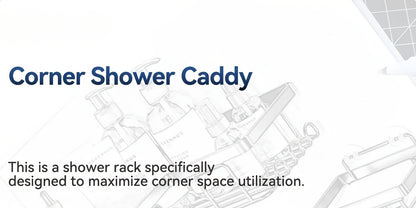 Corner Adhesive Shower Caddy 3 Pack – No Drill Wall Mounted Shower Organizer with Soap Holder & 12 Hooks, Rustproof Stainless Steel Bathroom Shelf, 8 Colors