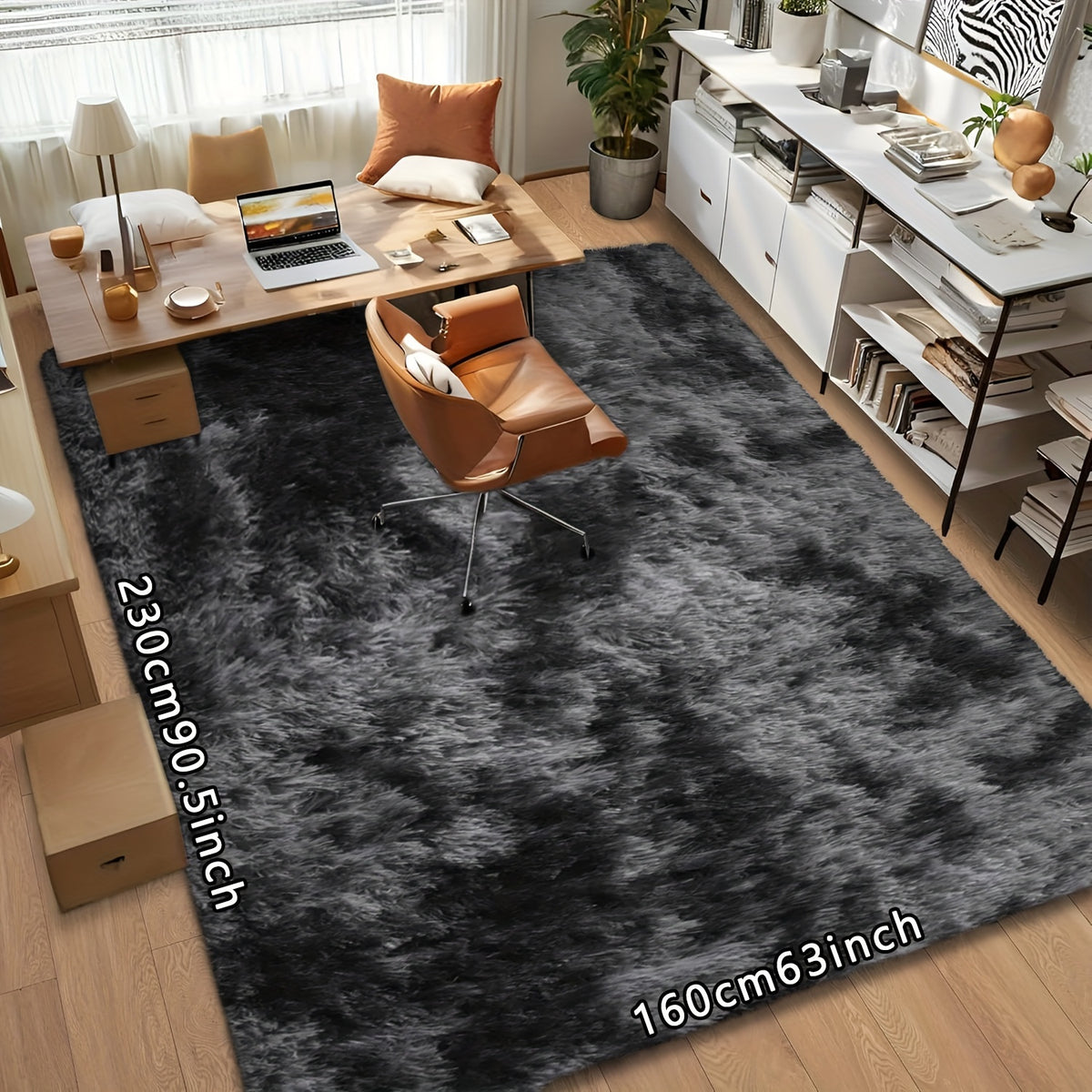 Ultra Soft Plush Tie Dye Area Rug for Living Room & Bedroom – Thick Fluffy Non-Slip Floor Mat, Easy Care, Perfect for Sofa, Coffee Table & Home Decor