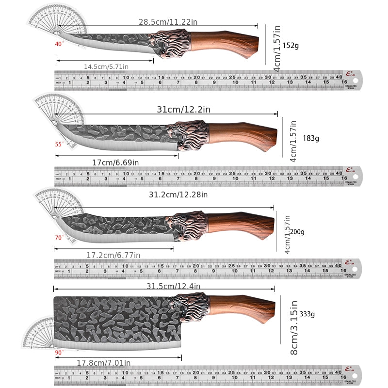 Kitchen Knife Set Forged Stainless Steel Professional 6 or 7 Piece Ultra Sharp Chef Knives – Includes Boning Slicing Carving Fish Butcher Knife & Scissors – Durable Meat & Fish Cutting Knife Set