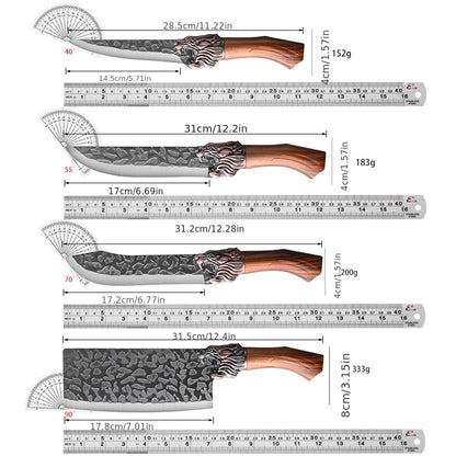 Kitchen Knife Set Forged Stainless Steel Professional 6 or 7 Piece Ultra Sharp Chef Knives – Includes Boning Slicing Carving Fish Butcher Knife & Scissors – Durable Meat & Fish Cutting Knife Set