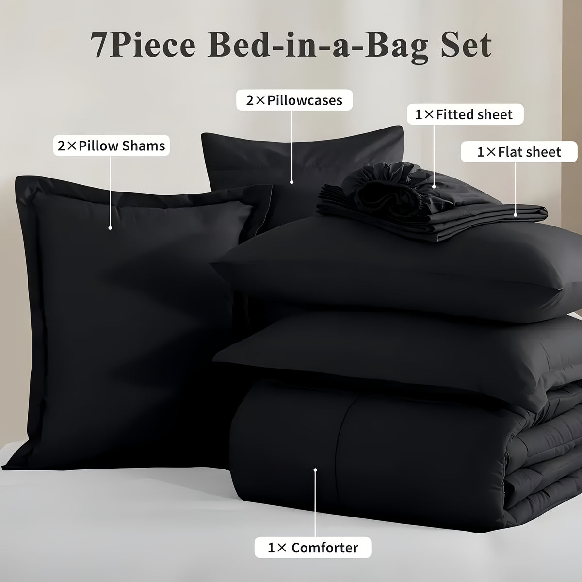 Thin Quilt Comforter Set Twin Full Queen King – Lightweight Breathable Bed in a Bag with Sheets Pillowcases Pillow Shams, All Season Microfiber Bedding Multi-Color