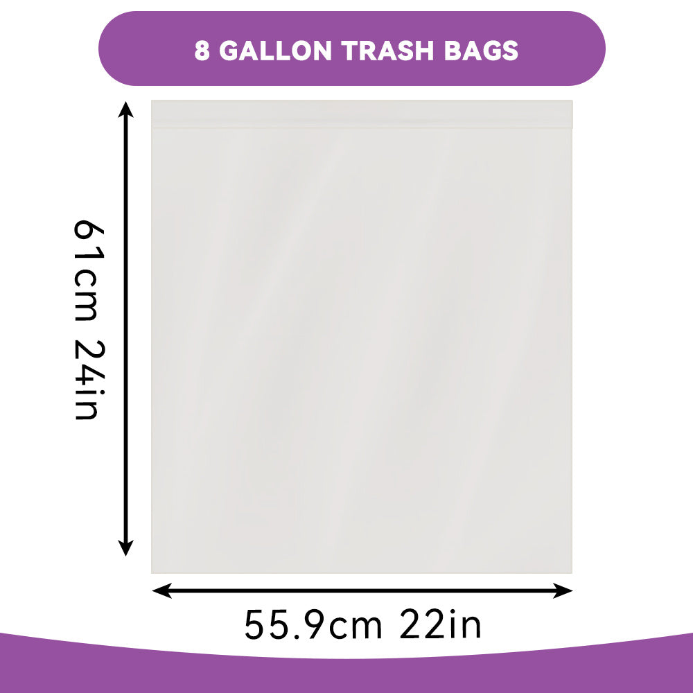 Heavy Duty Trash Bags Bulk Pack - 13 Gallon 8 Gallon 4 Gallon Expandable Garbage Bags, Super Strong Leak-Resistant Odor-Proof Disposable Waste Bags for Kitchen Bedroom Living Room Outdoor
