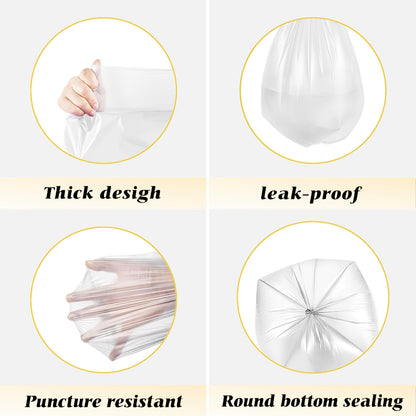 Expandable Trash Bags 13 Gallon Boxed Heavy Duty – Super Strong Leak-Resistant Odor-Proof Garbage Bags, Multiple Count Options 44 to 360 Bags, Drawstring & Clear Styles, Kitchen Bedroom Outdoor Use