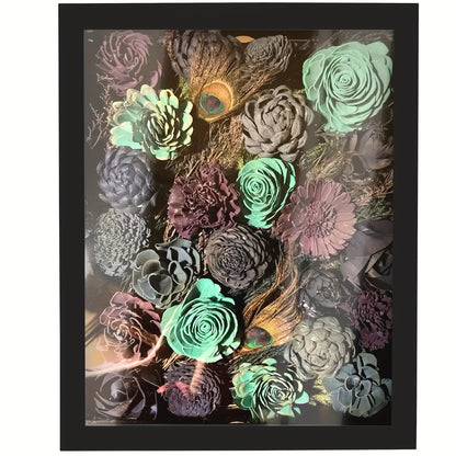 Shadow Box Frame with Linen Back 11x14 12x16, Large Rustic Memory Display Case with 4 Removable Shelves for Flowers Pictures Championship Rings Medals Coins Pins Collection Home Decor Wall Display
