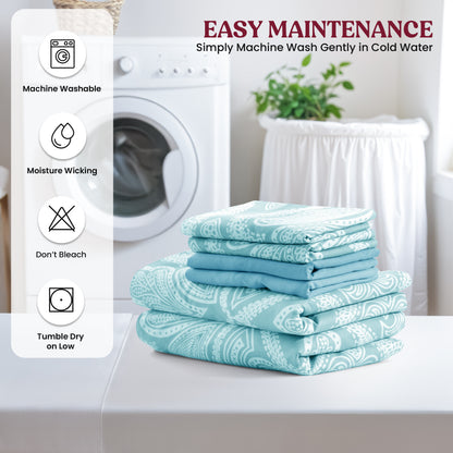 Deep Pocket Fitted Sheet Set 4-Piece Microfiber Soft Brushed Polyester Wrinkle Free Bed Sheets 10 Colors Twin Full Queen King California King