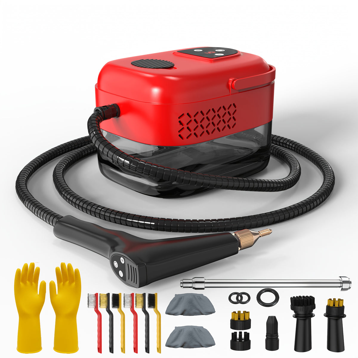 Handheld High Pressure Steam Cleaner – 35-Piece Accessory Set for Kitchen Grease Sofa Appliances, Portable Home Steam Cleaning Machine for Stove Oven Air Conditioner Washing Machine, Multiple Models