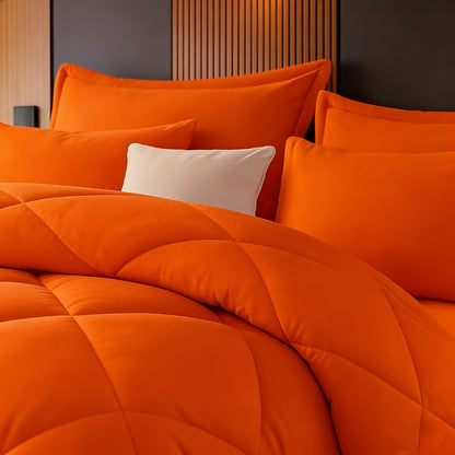 Bedding Comforter Set 30+ Colors All Season – Diamond Quilted Down Alternative Comforter with Pillowcases, Soft Lightweight Breathable Microfiber Fill, Twin Queen King, 2/3 Piece Bed Set for Bedroom Guest Room Dorm