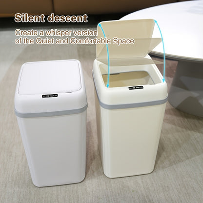 Smart Sensor Trash Can Automatic Touchless – Large Capacity Quiet Odor-Proof Pet-Resistant Auto Open Close Garbage Bin for Kitchen Living Room Bathroom Bedroom, 1 or 2 Pack Sleek Design