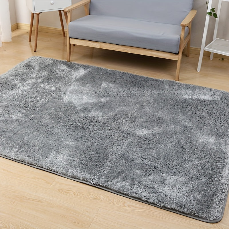 Plush Area Rug Solid Color Tufted Soft Carpet 900GSM Machine Washable Non-Slip - Polyester Fine Hair Floor Mat for Living Room Bedroom Bedside 3x5 4x6 5x8 6x9ft Gray Cream Khaki Wine Purple Rose