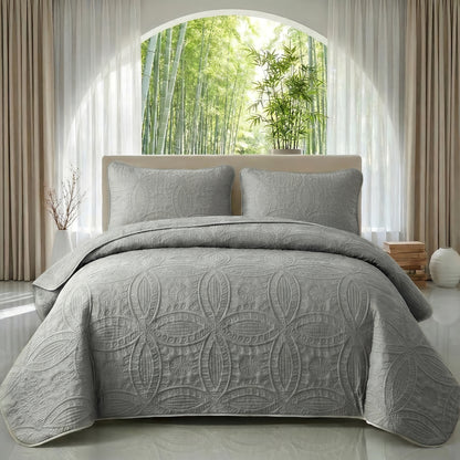Duvet Cover Set 2/3 Piece Coin Pattern – Soft Skin-Friendly Hypoallergenic Machine Washable Quilt Cover with Pillowcases, Twin Full Queen King, 12 Colors Solid & Plaid Minimalist Bedroom Bedding