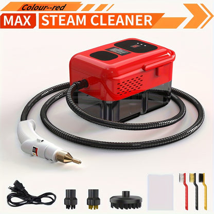Handheld Steam Cleaner 2500W High Pressure, Portable Steam Cleaner for Home Use, Kitchen Degreaser, Sofa Upholstery, Car Interior, Tile Grout, Bathroom & Appliance Deep Cleaning