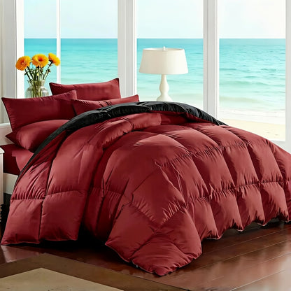 7-Piece Comforter Set Bed in a Bag - Soft Microfiber Down Alternative Comforter with Sheets Pillow Shams All Season Bedding Set Full Queen King, Multiple Colors