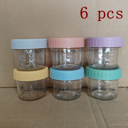 Glass Food Storage Jars with Lids 4oz – Microwave Dishwasher Freezer Safe Pickling Jars for Jelly, Jam, Honey & Spice, Dessert Cup & Ice Cream Bowl, 6-Pack & 10-Pack