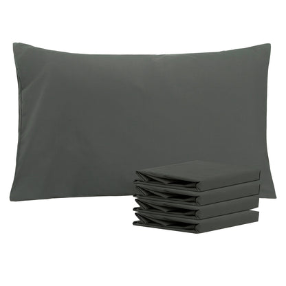 Pillowcases 4 Pack Queen Size Brushed Microfiber – Envelope Closure Soft Wrinkle-Free Fade-Resistant Solid Color Pillow Cases, 20x30 Inch, 32 Colors