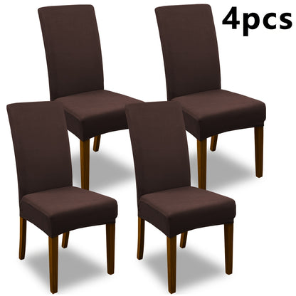 Dining Chair Covers Set of 4 6 Stretch Jacquard Slipcovers, Elastic Chair Cover for Dining Room Kitchen Wedding Office Living Room, Washable Furniture Protector in 9 Colors