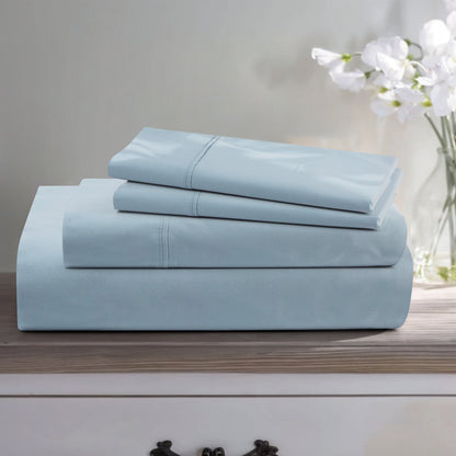 1000 Thread Count Egyptian Cotton Sheet Set Sateen Weave Deep Pocket 16 Inch Fitted Sheet Flat Sheet Pillowcases Soft Breathable Luxury Bedding Twin Full Queen King Grey Ivory White