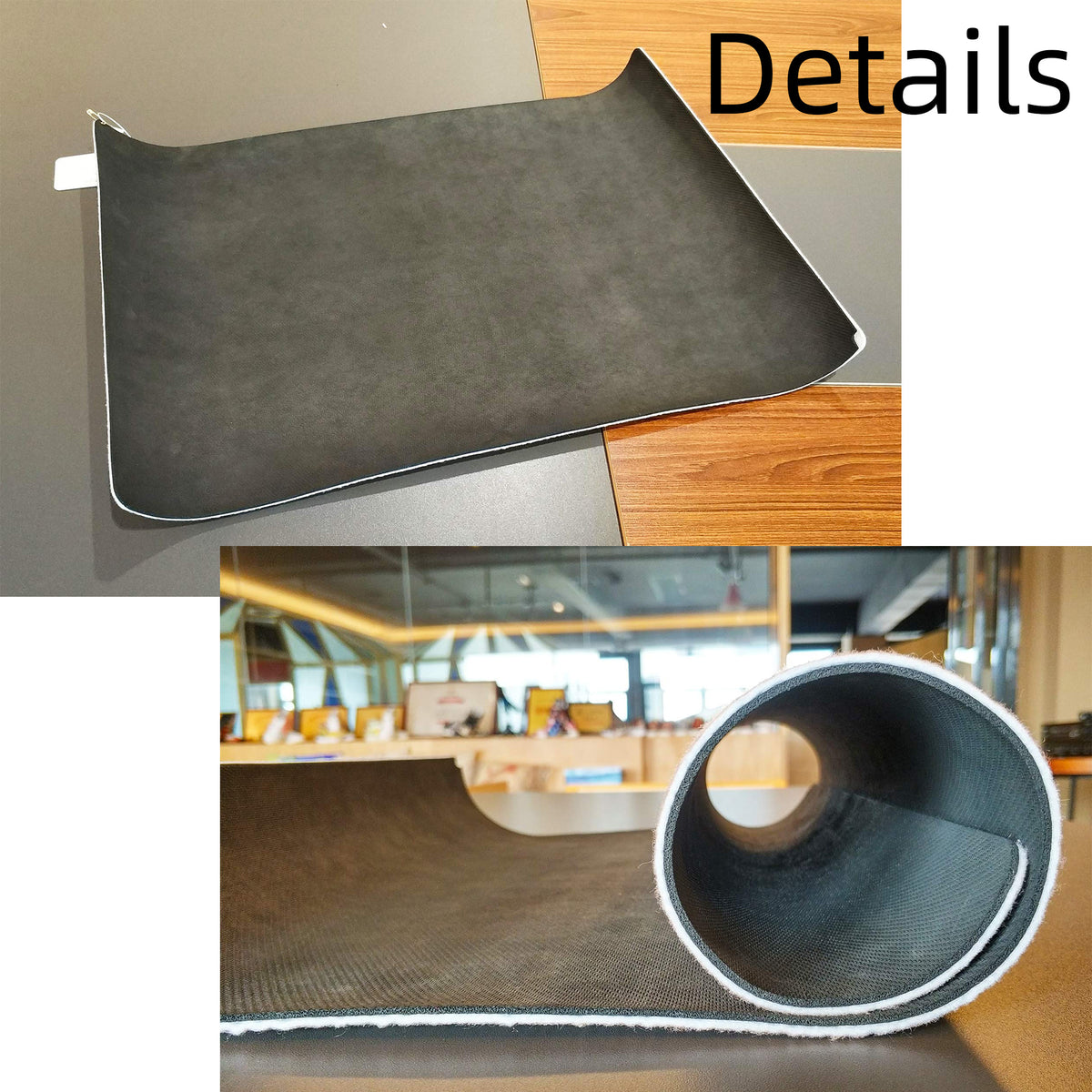 Non-Slip Kitchen Floor Mat with Thick Sponge Filling, 2D Print Anti-Fatigue Cushioned Rug for Kitchen Bathroom Laundry Room Entryway Corridor, Easy to Clean, Multiple Sizes Available